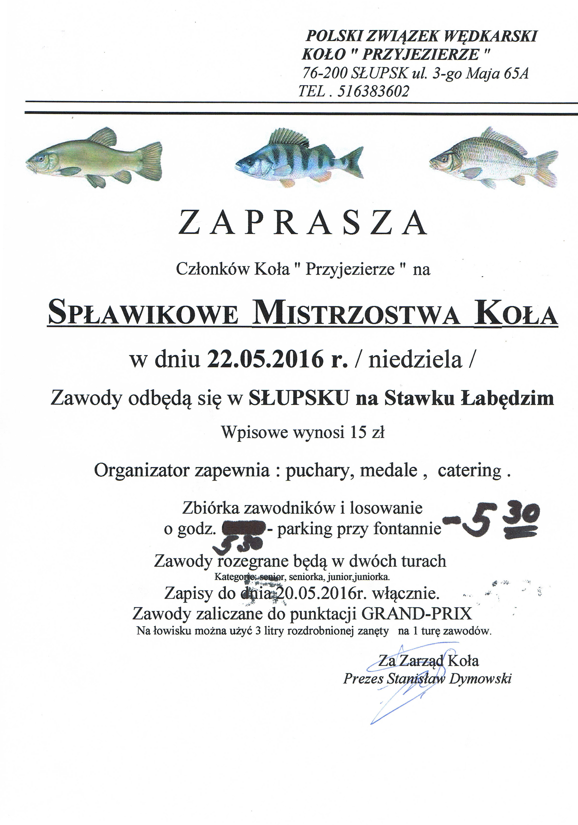Spławikowe Mistrzostwa Koła - Stawek Łabędzi - 2016